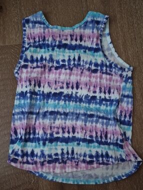 The Children's Place Tie-Dye Sleeveless Tank in Blue, Pink & Teal